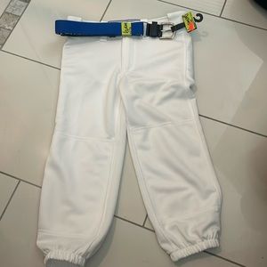 White Rip It Girls Softball Pants EUC size XL